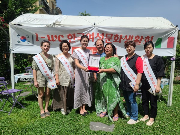 한국여성문화생활회의 이탈리아 '한국의 날' 행사. (사진=한국여성문화생활회)