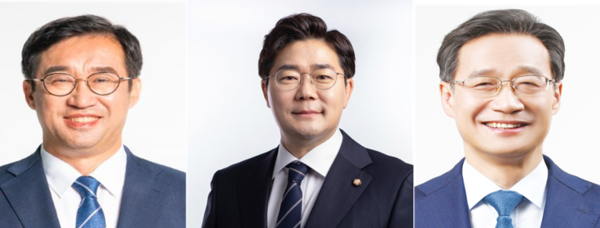 사진 왼쪽부터 맹성규·박찬대·유동수 의원. 한국뉴스DB