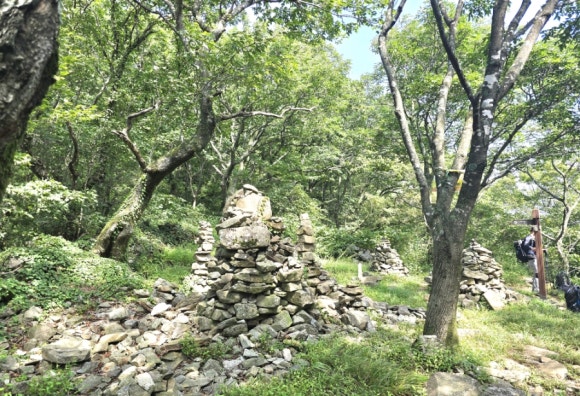 큰 고개 오늘의 종착지 대간령 모습(사진=김호선기자)