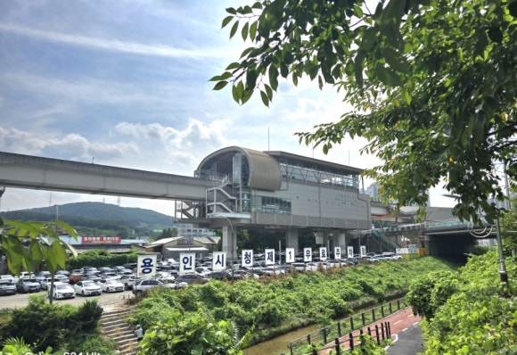 용인의 중심지 용인시청역 전경(사진=김호선기자)