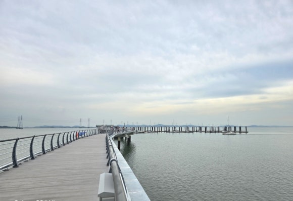 마리나 요트계류장 전망대 입구의 모습(사진=김호선기자)