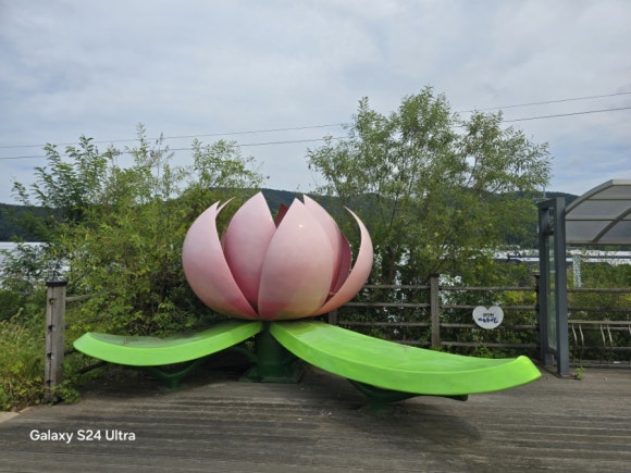 퇴촌 토마토단지 경안천변에 조성된 마음굽이길 모습(사진=김호선기자)