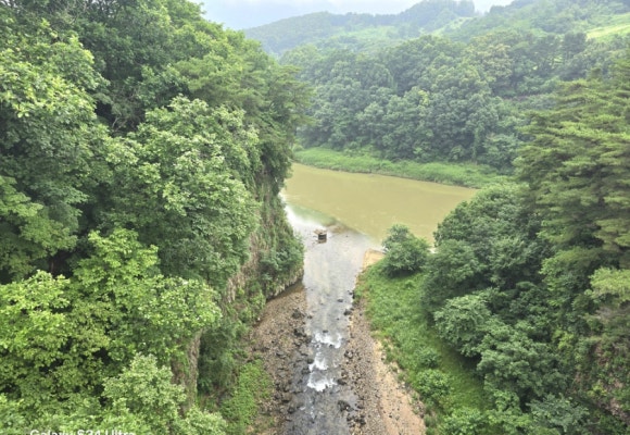한탄강과 부수천이 합수되는 모습(사진=김호선기자)