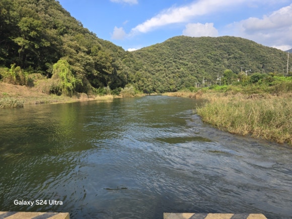물 수량이 많은 곤지암천 모습(사진=김호선기자)