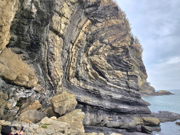 조용하고 고즈넉한 섬 위도의 명물 '대월습곡' 모습(사진=김호선기자)