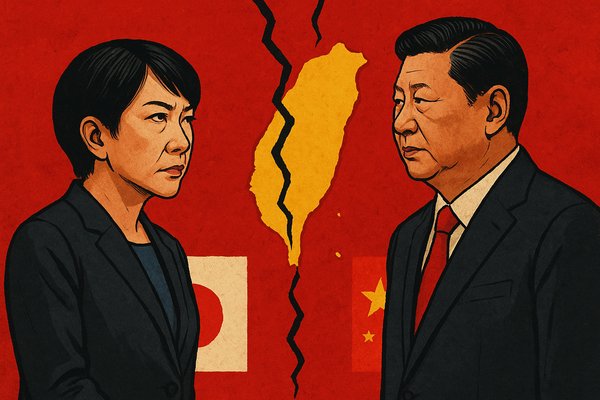 대만 관련 발언 후 중국과 일본관계가 악화됐다는 내용의 삽화 (사진 = Chat GPT 사용)